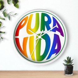 Reloj Arcoíris Pura Vida – Decoración Costa Rica | TicosUSA