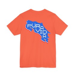 Pura Vida Costa Rica Tee – Coral T-Shirt | TicosUSA