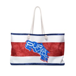 Bolsa de Viaje Pura Vida – Bandera y Mapa de Costa Rica